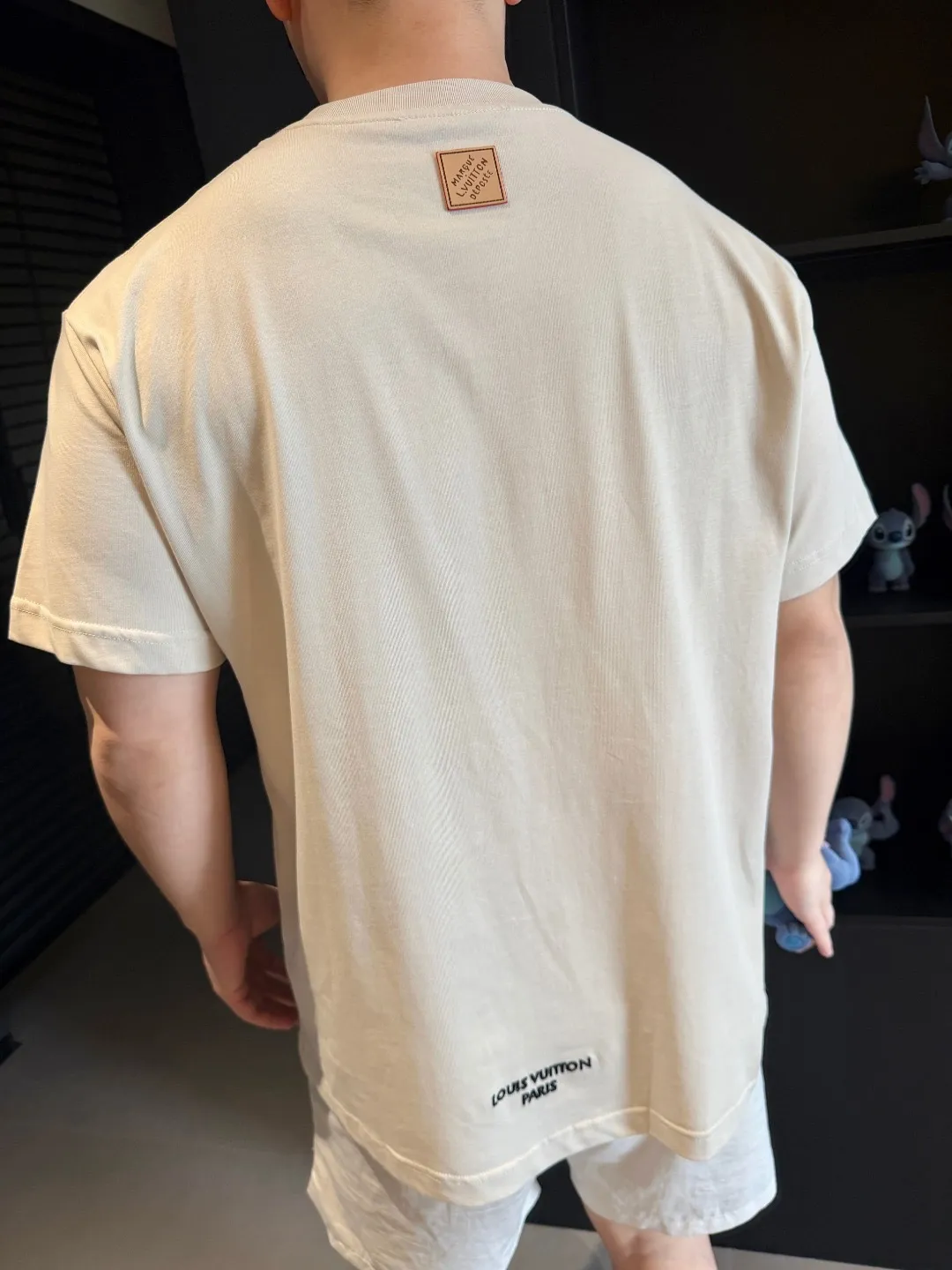 Louis Vuitton/Louis Vuitton embroidered small label short sleeves